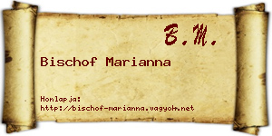 Bischof Marianna névjegykártya